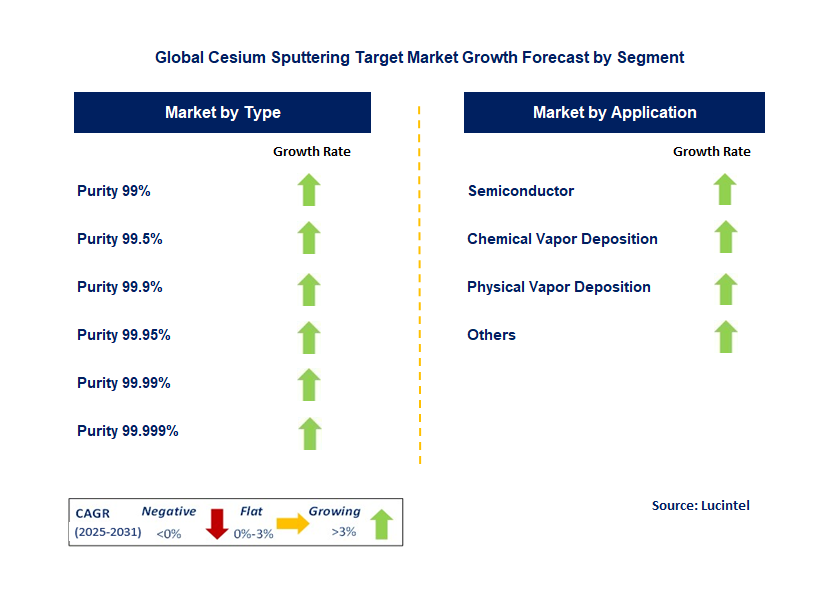 Cesium Sputtering Target Market by Segment