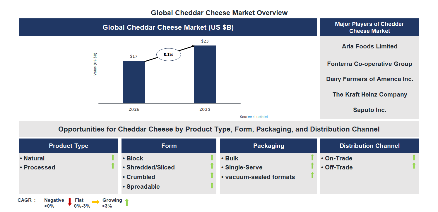 Cheddar Cheese Market Trends and Forecast