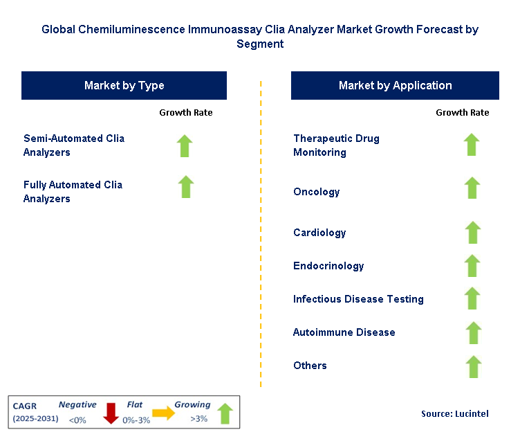 Chemiluminescence Immunoassay Clia Analyzer Market by Segment