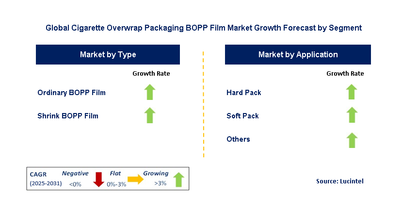 Cigarette Overwrap Packaging Bopp Film Market by Segment