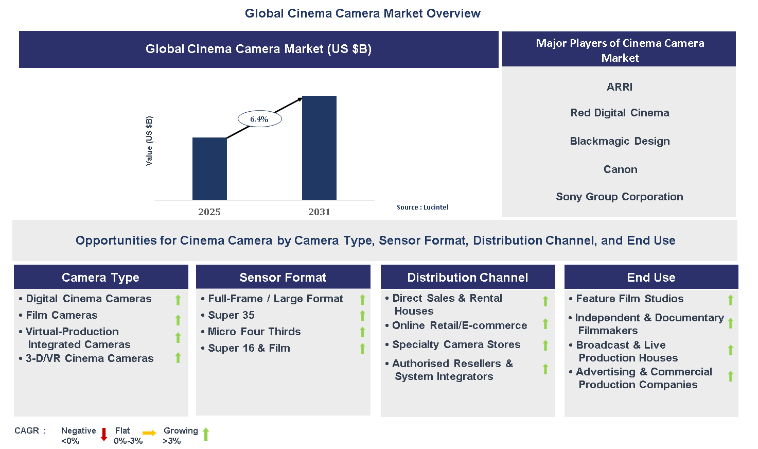 Cinema Camera Market Trends and Forecast