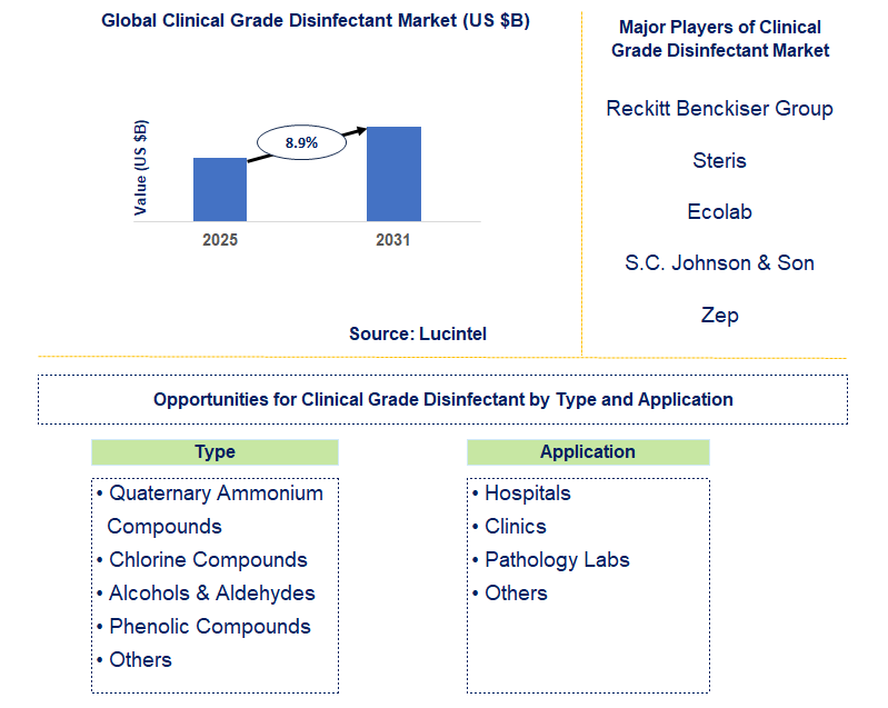 Clinical Grade Disinfectant Market Trends and Forecast