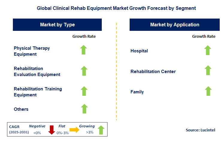 Clinical Rehab Equipment Market by Segment