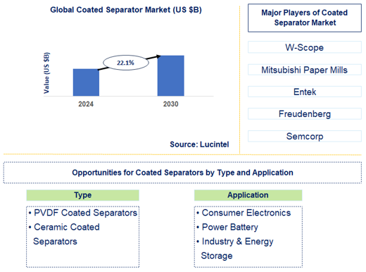 Coated Separator Market Trends and Forecast