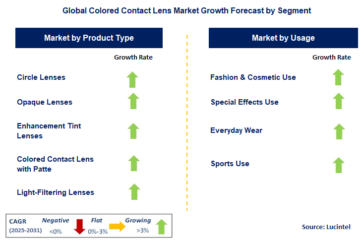 Colored Contact Lens Market by Segment