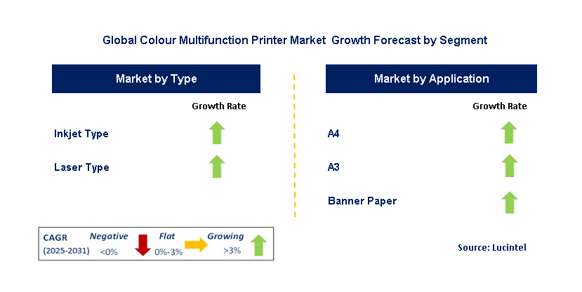 Colour Multifunction Printer  Market by Segment