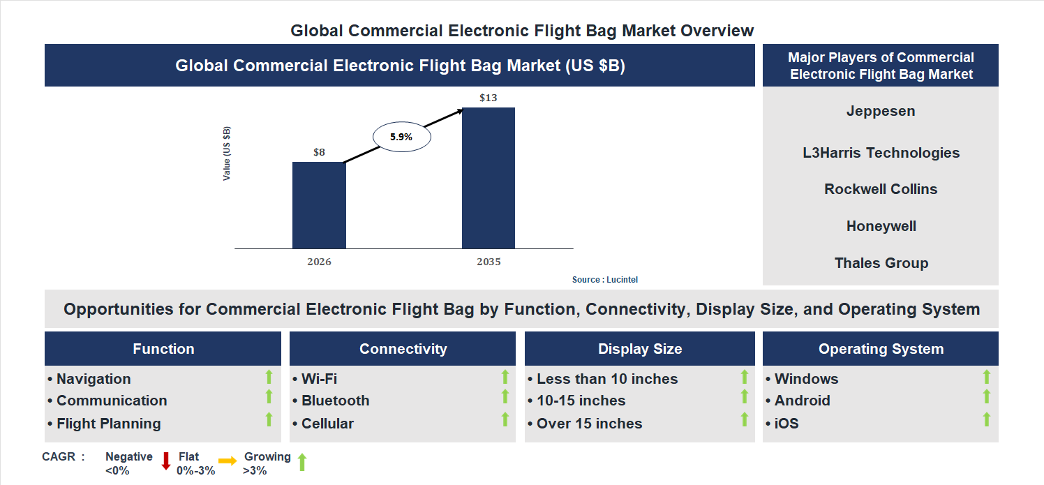 Commercial Electronic Flight Bag Market Trends and Forecast