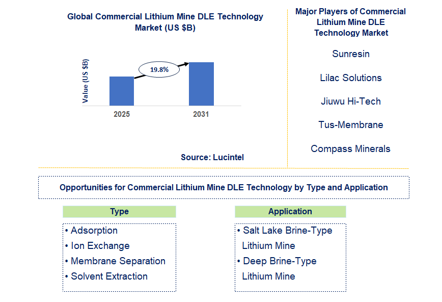 Commercial Lithium Mine DLE Technology Market Trends and Forecast