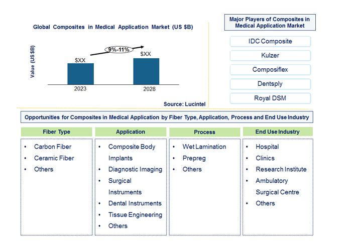 Composites in Medical Application Market by Fiber Type, Application, Process, and End Use Industry