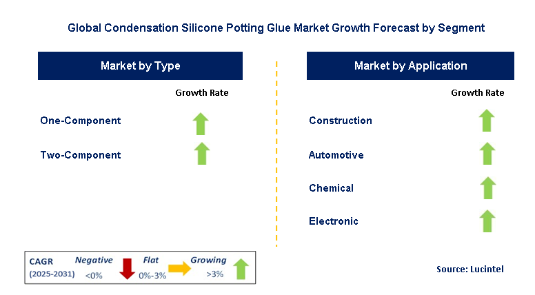 Condensation Silicone Potting Glue Market by Segment