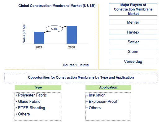 Construction Membrane Market Trends and Forecast