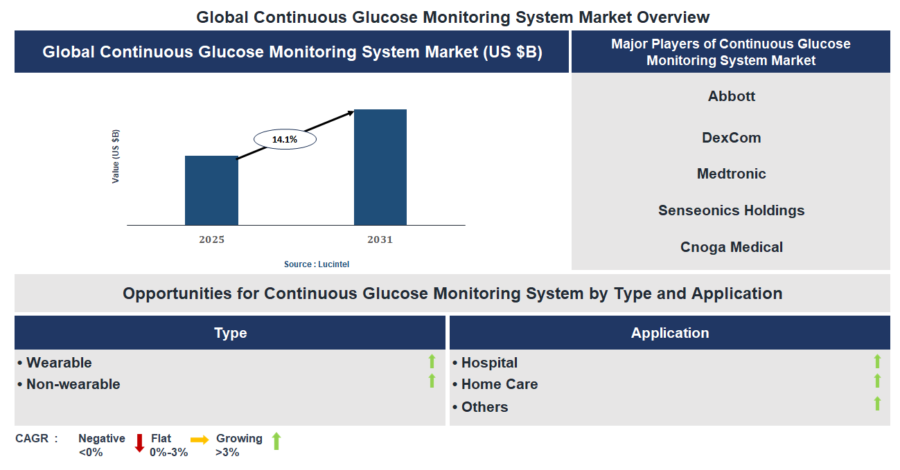 Continuous Glucose Monitoring System Market Trends and Forecast