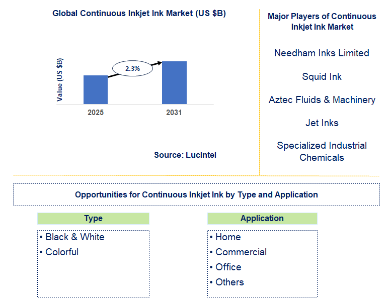 Continuous Inkjet Ink Market Trends and Forecast