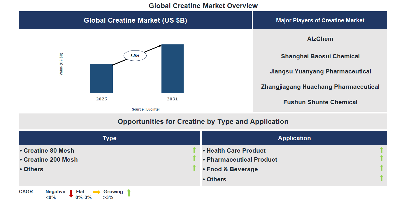 Creatine Market Trends and Forecast