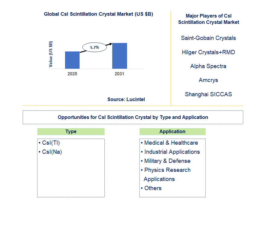 CsI Scintillation Crystal Market Trends and Forecast