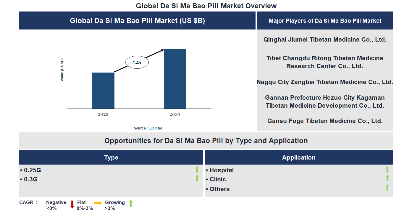 Da Si Ma Bao Pill Market Trends and Forecast