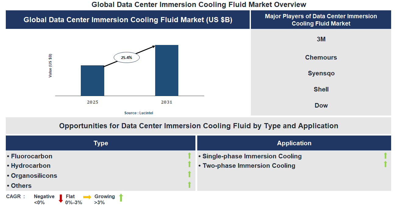 Data Center Immersion Cooling Fluid Market Trends and Forecast