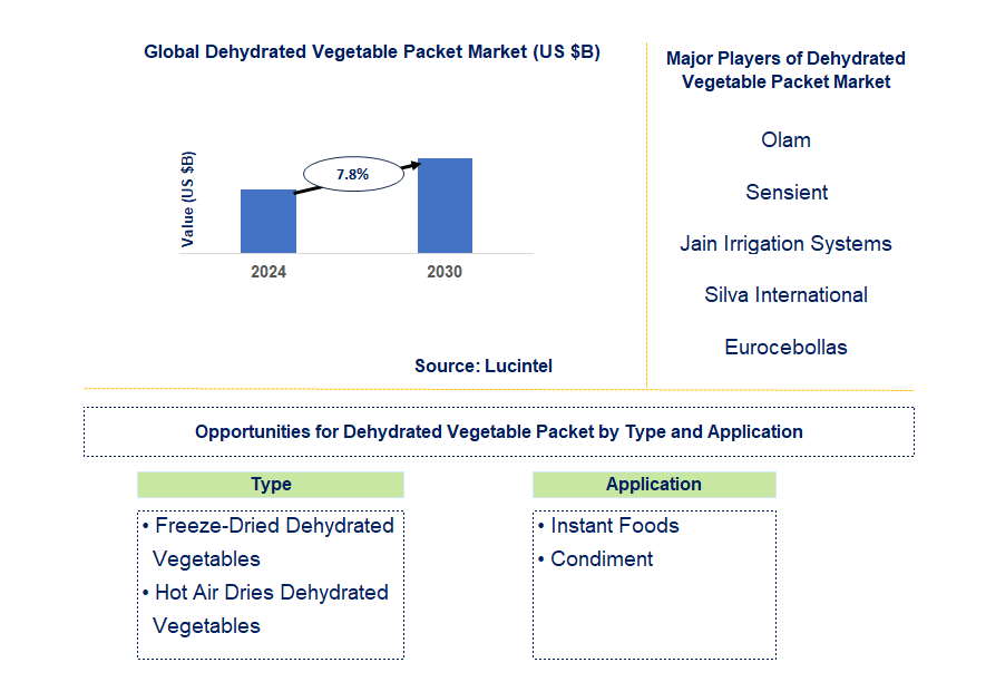 Dehydrated Vegetable Packet Market Trends and Forecast
