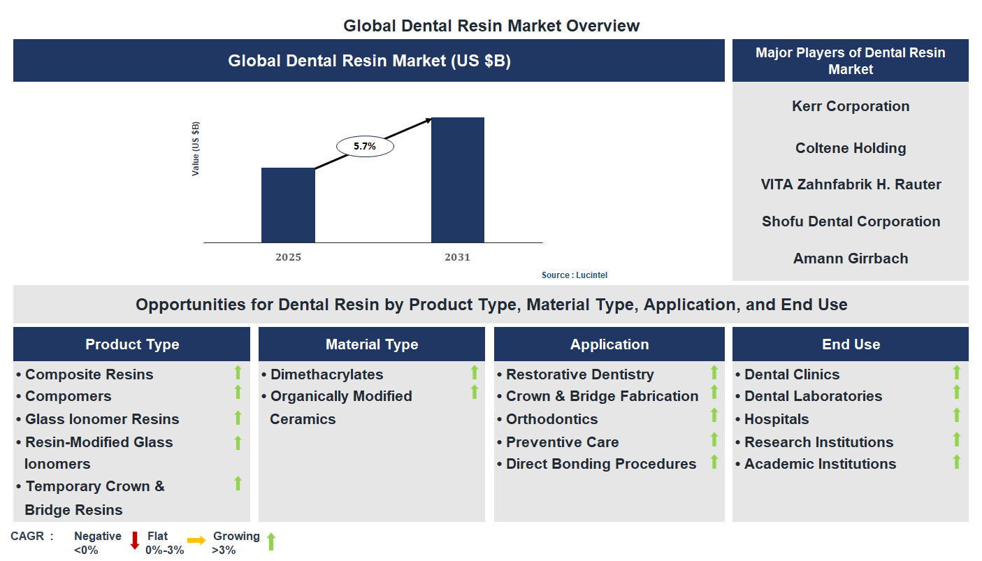 Dental Resin Market Trends and Forecast