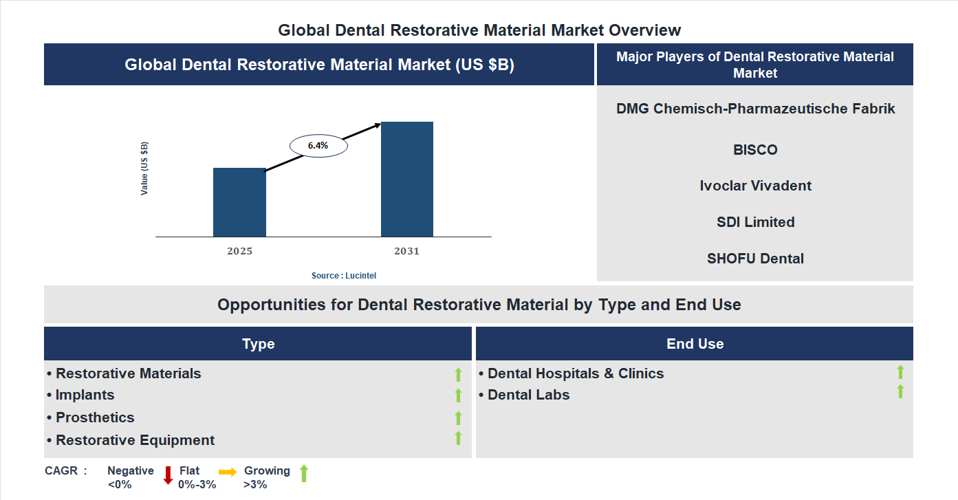Dental Restorative Material Market Trends and Forecast