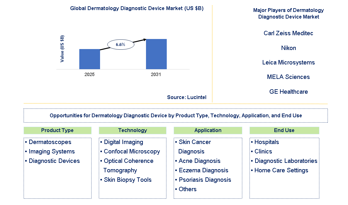 Dermatology Diagnostic Device Market Trends and Forecast