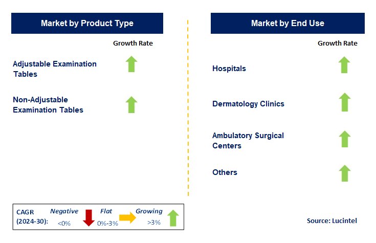 Dermatology Examination Table by Segment