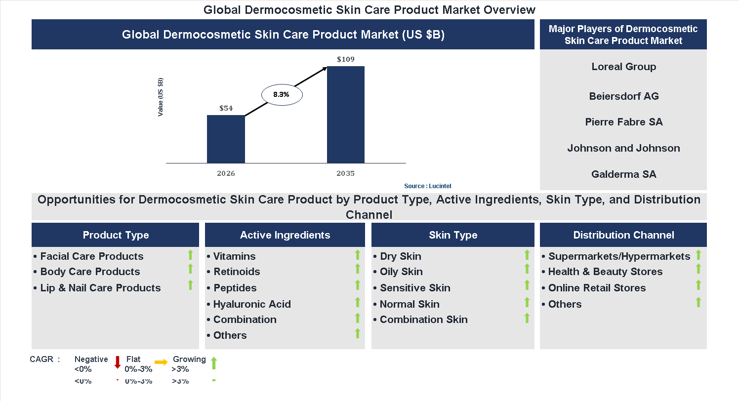 Dermocosmetic Skin Care Product Market Trends and Forecast