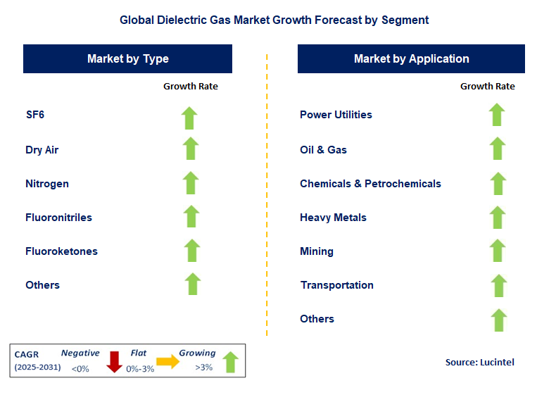 Dielectric Gas Market by Segment