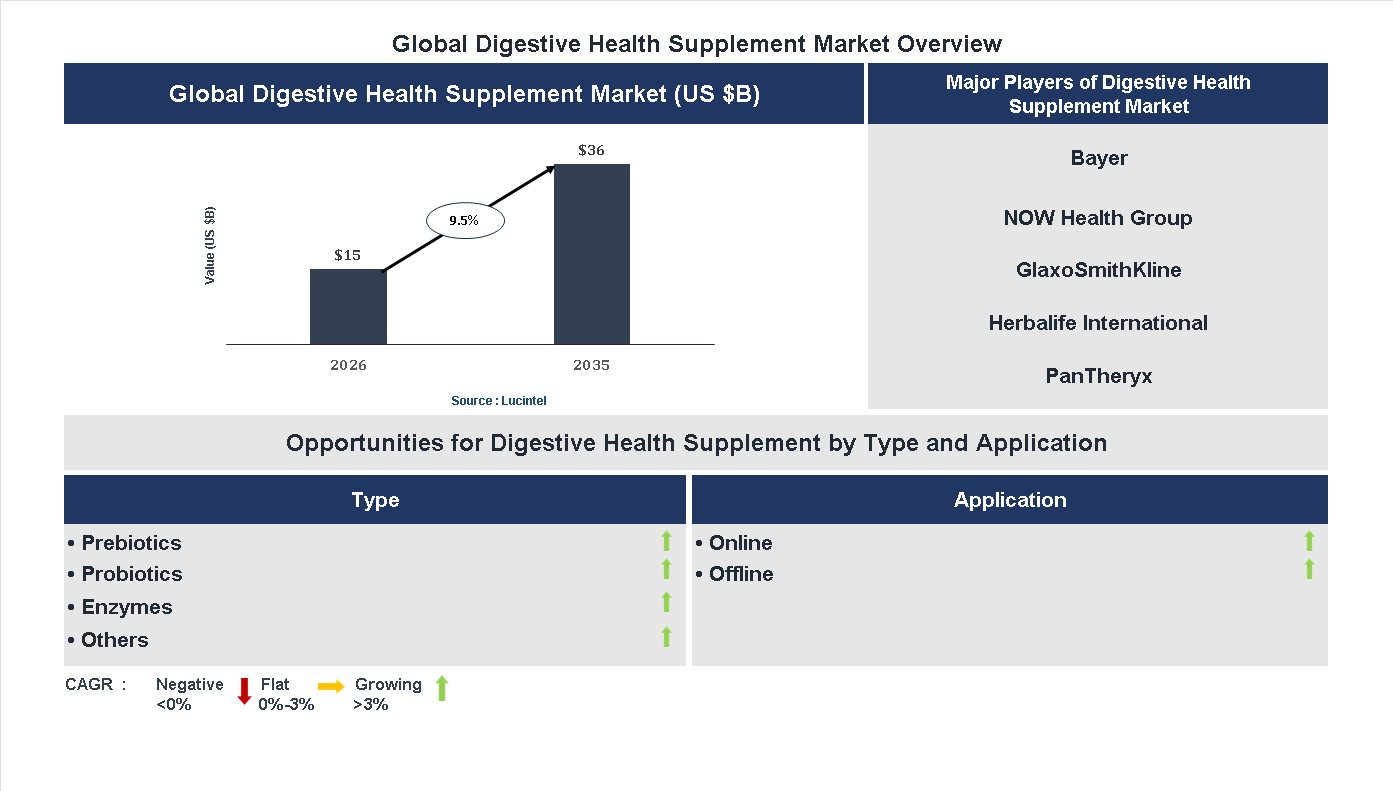 Digestive Health Supplement Market Trends and Forecast