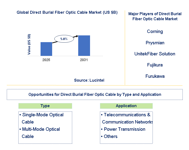 Direct Burial Fiber Optic Cable Market Trends and Forecast