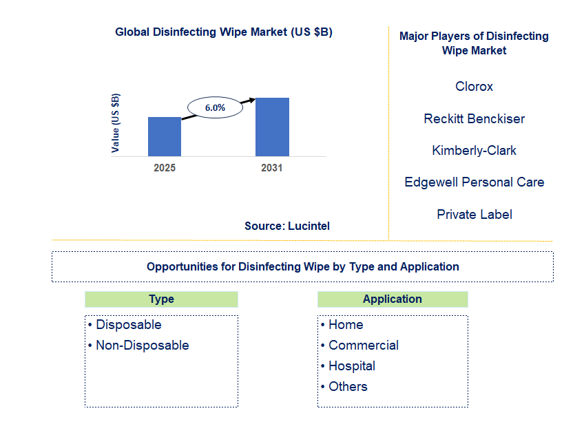 Disinfecting Wipe Market Trends and Forecast