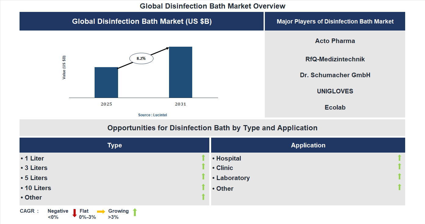 Disinfection Bath Market Trends and Forecast
