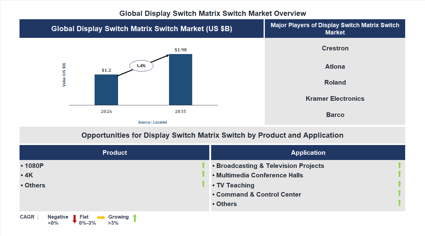 Display Switch Matrix Switch Market Trends and Forecast