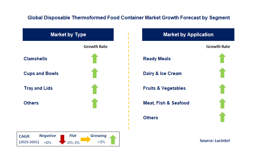 Disposable Thermoformed Food Container Market by Segment
