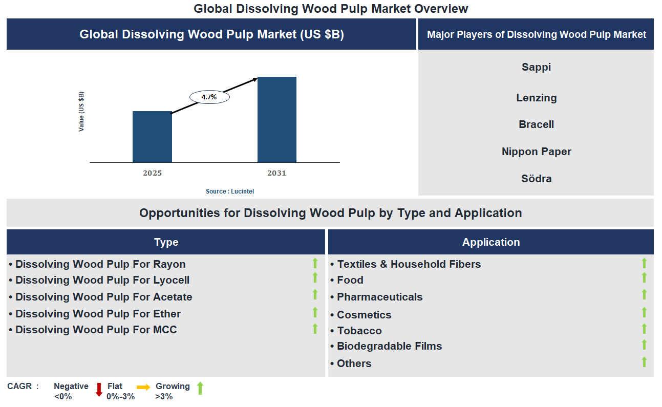 Dissolving Wood Pulp Market Trends and Forecast