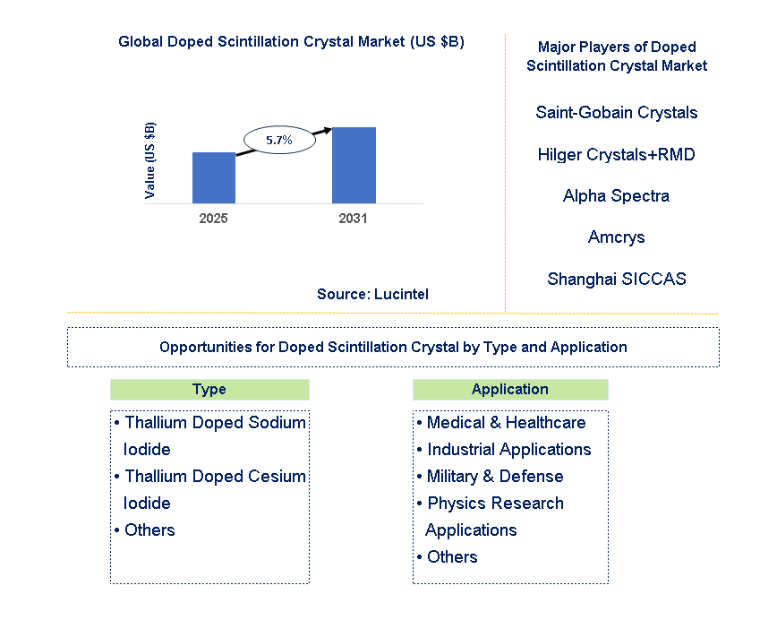 Doped Scintillation Crystal Market Trends and Forecast