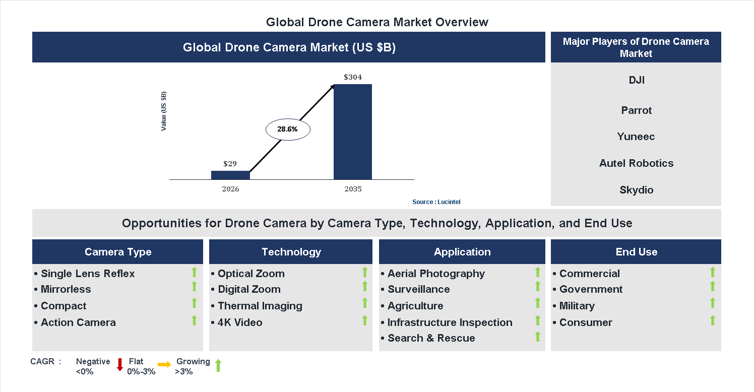 Drone Camera Market Trends and Forecast