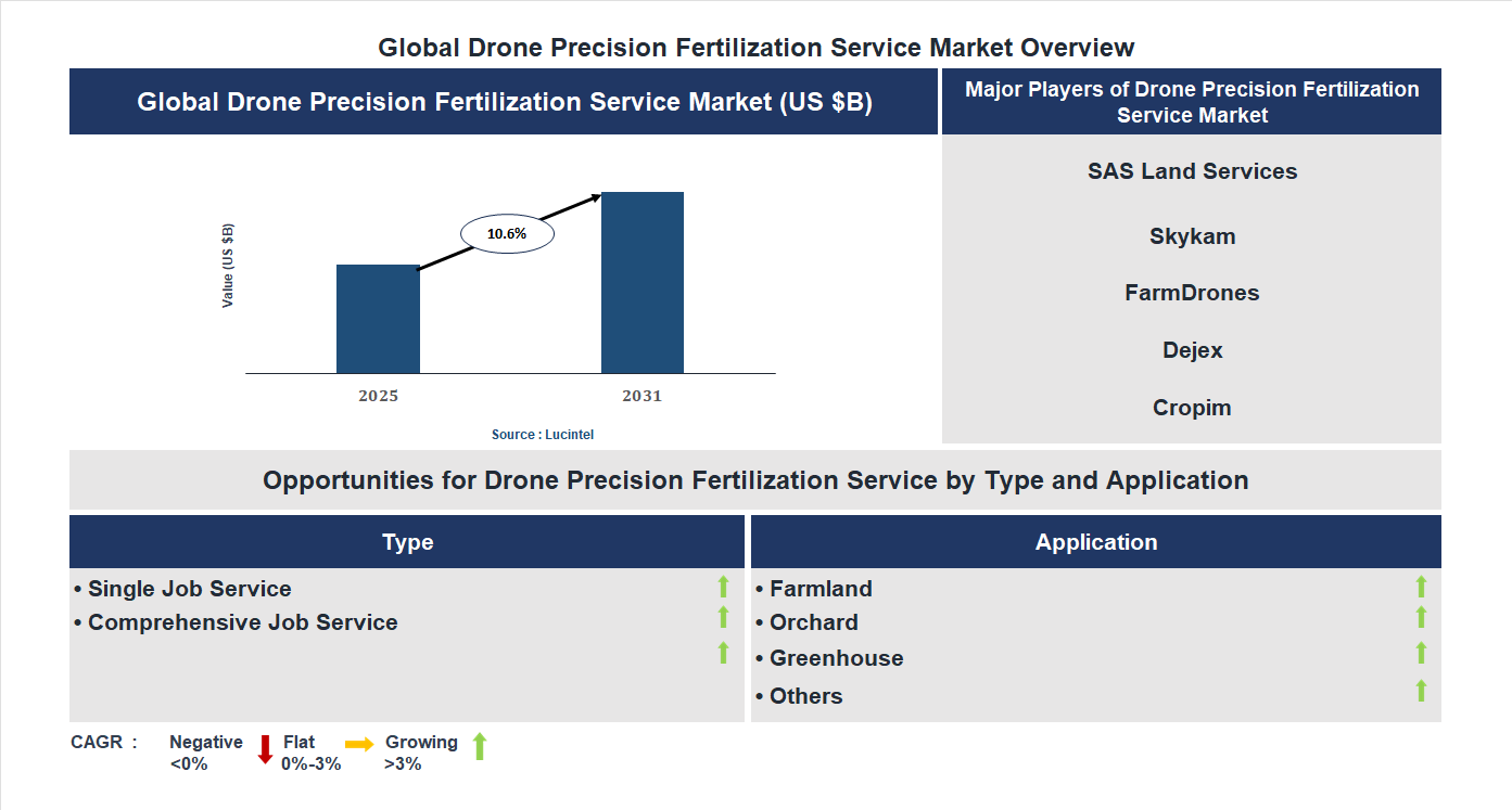 Drone Precision Fertilization Service Market Trends and Forecast
