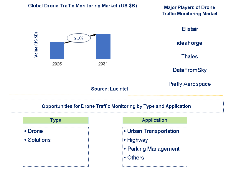 Drone Traffic Monitoring Market Trends and Forecast