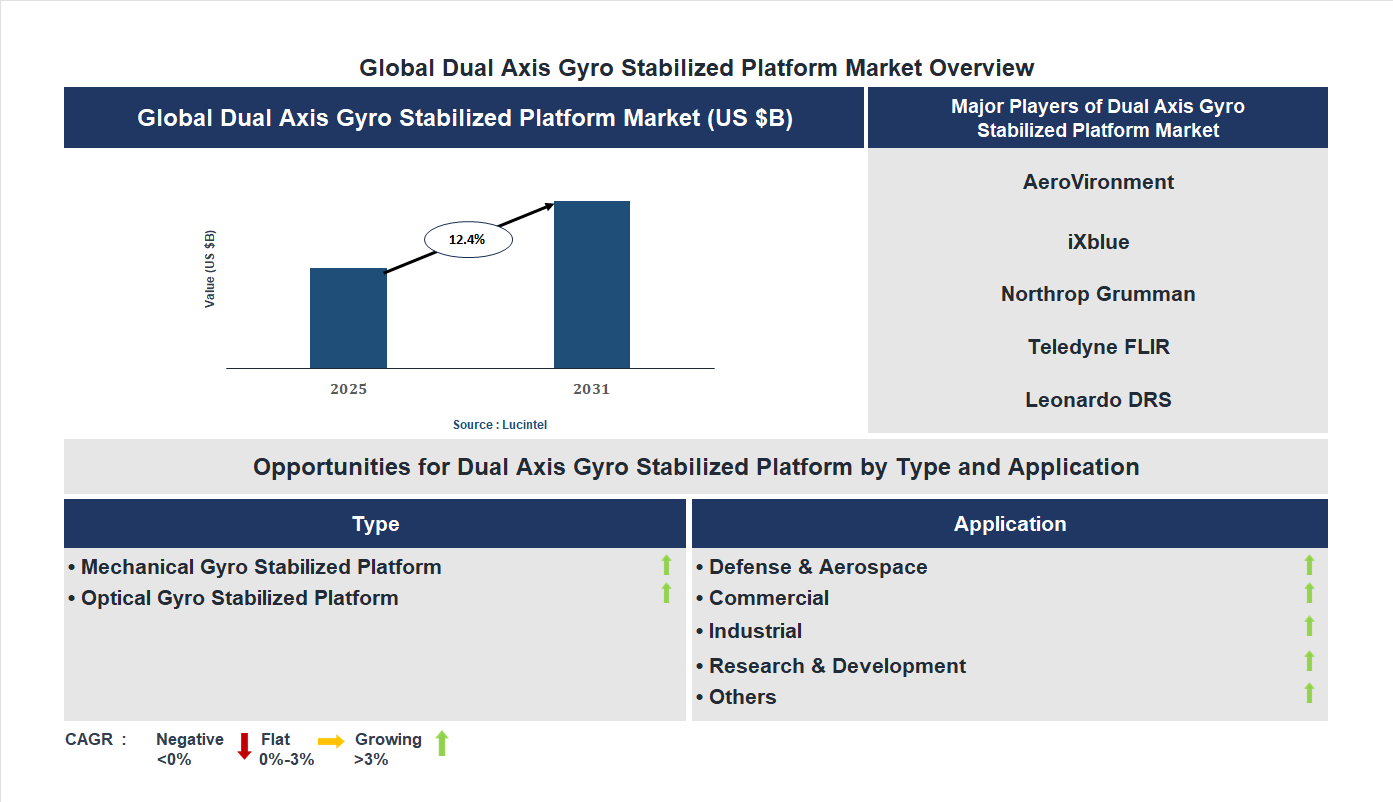 Dual Axis Gyro Stabilized Platform Market Trends and Forecast