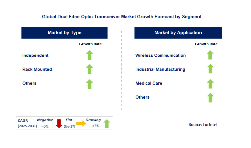 Dual Fiber Optic Transceiver Market by Segment