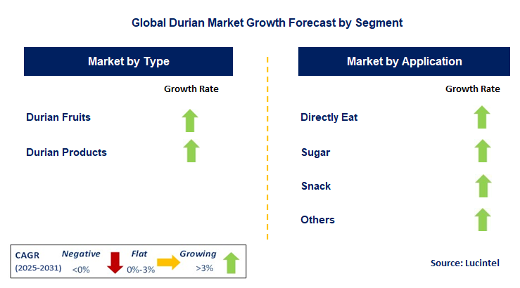Durian Market by Segment