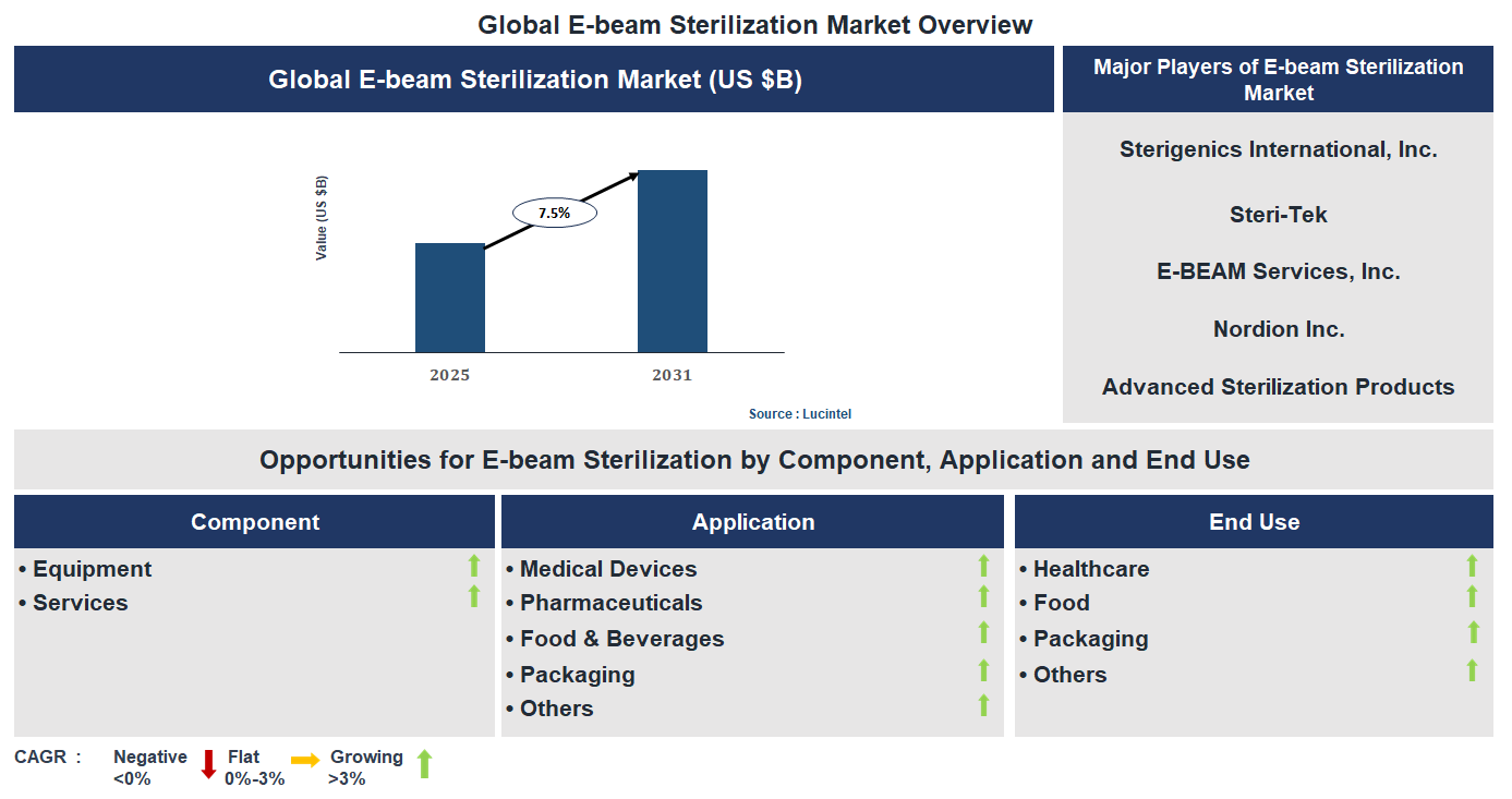 E-beam Sterilization Market Trends and Forecast