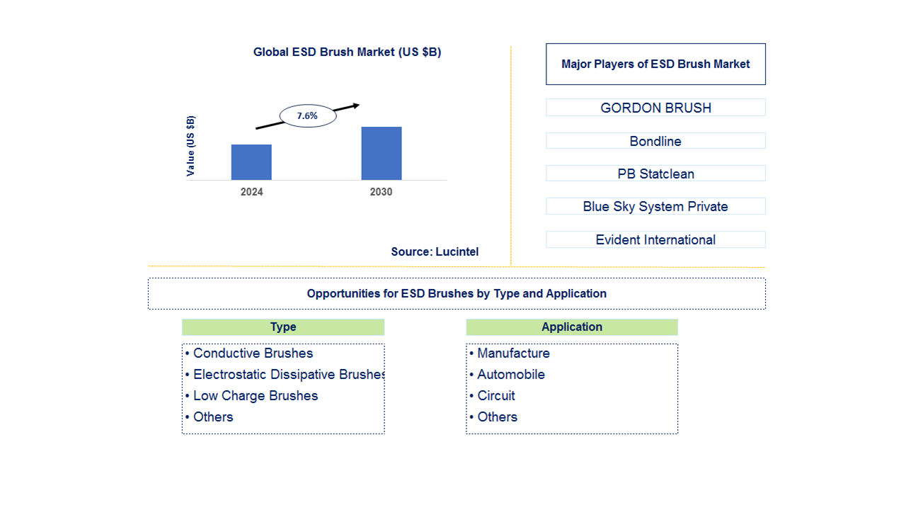 ESD Brush Trends and Forecast