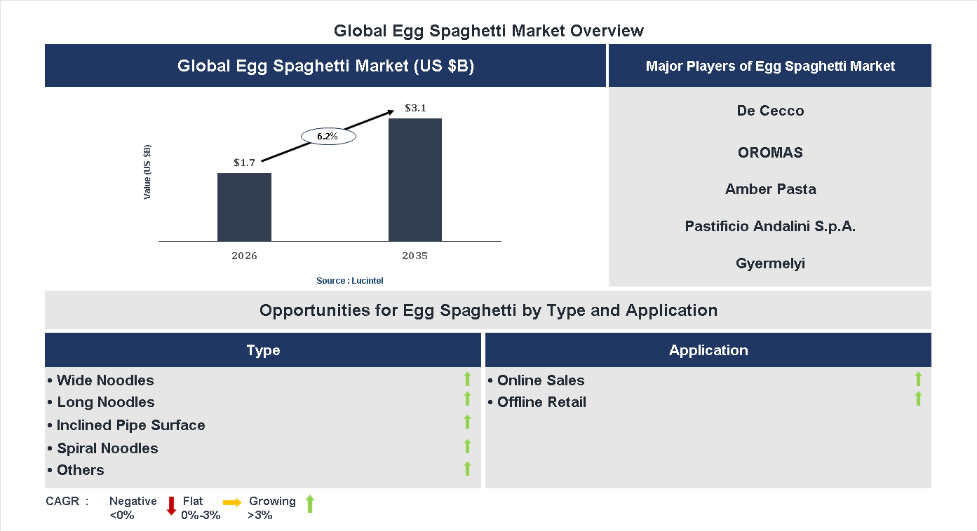 Egg Spaghetti Market Trends and Forecast