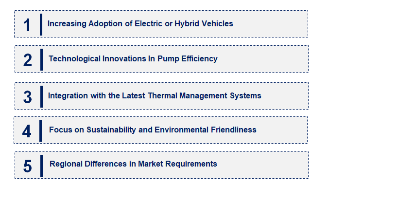 Emerging Trends in the Electric Coolant Pump Market