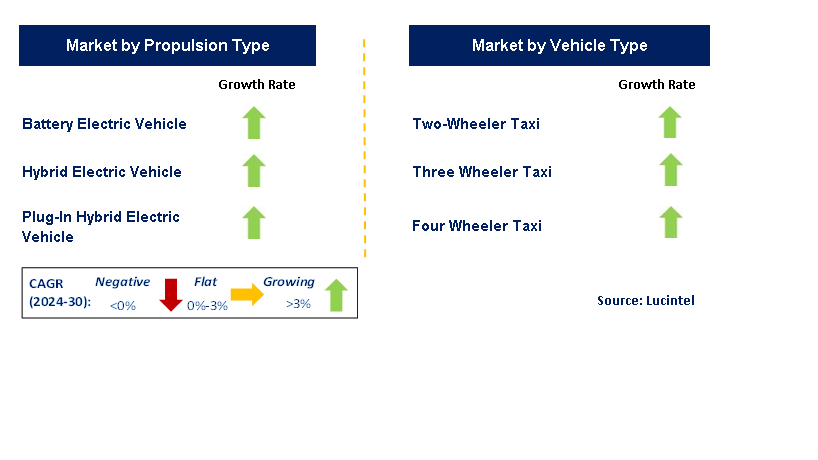 Electric Vehicle Taxi by Segment