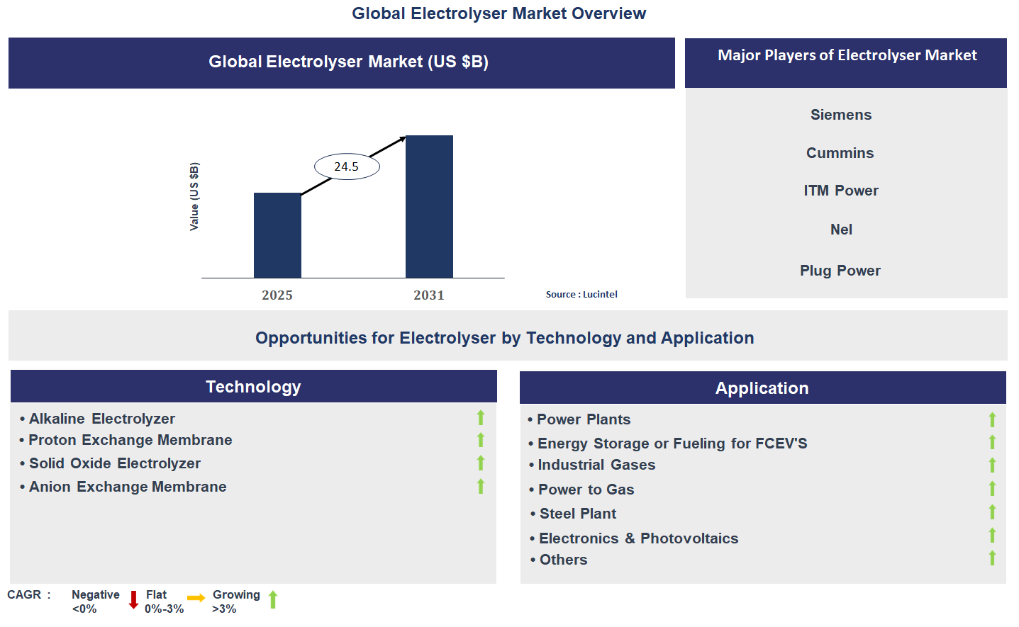 Electrolyser Market Trends and Forecast