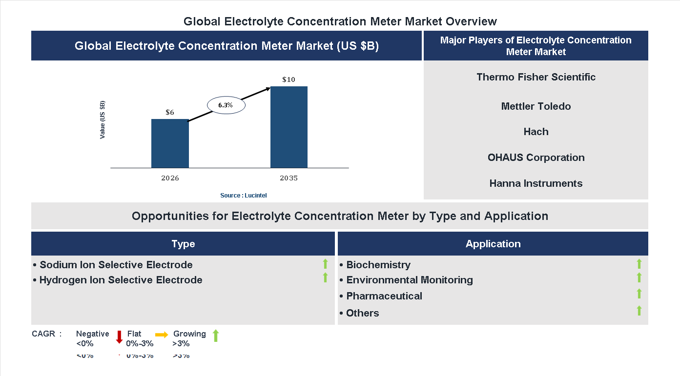 Electrolyte Concentration Meter Market Trends and Forecast