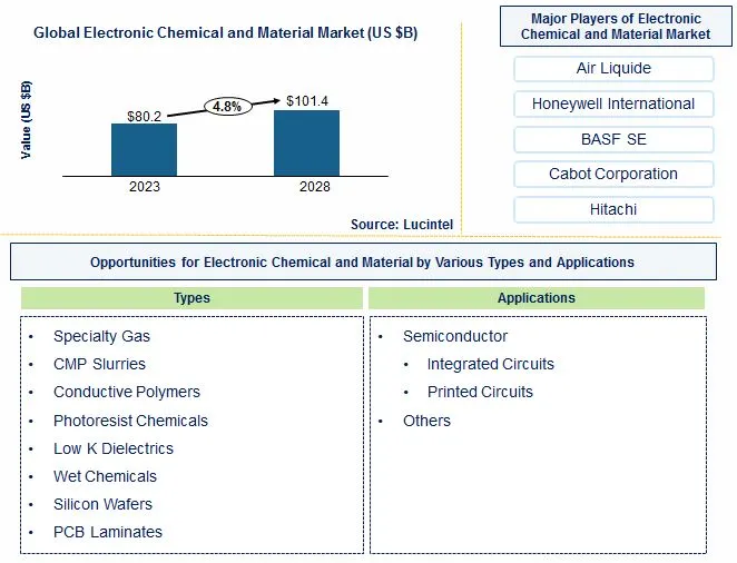 Electronic Chemical and Material Market by Type, and Application